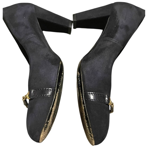 AGL Black heels with Gold Detailing 36.5/6 - Picture 7 of 16
